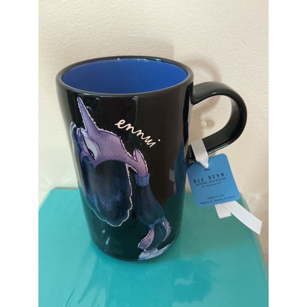 Rae Dunn Artisan Collection by Magenta Disney Ursula Mug‎ Black Blue Artisan